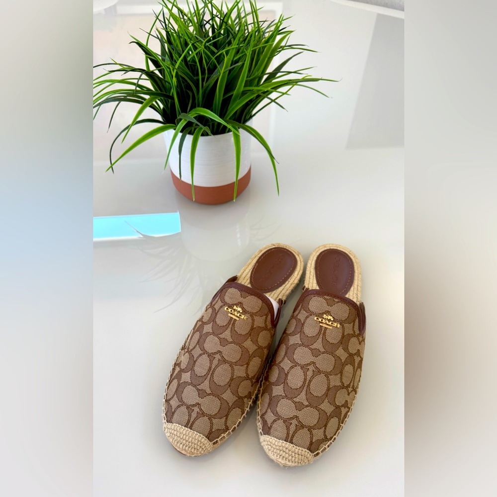 COACH Caley Jacquard
Espadrille - Khaki/Saddle - Size 11